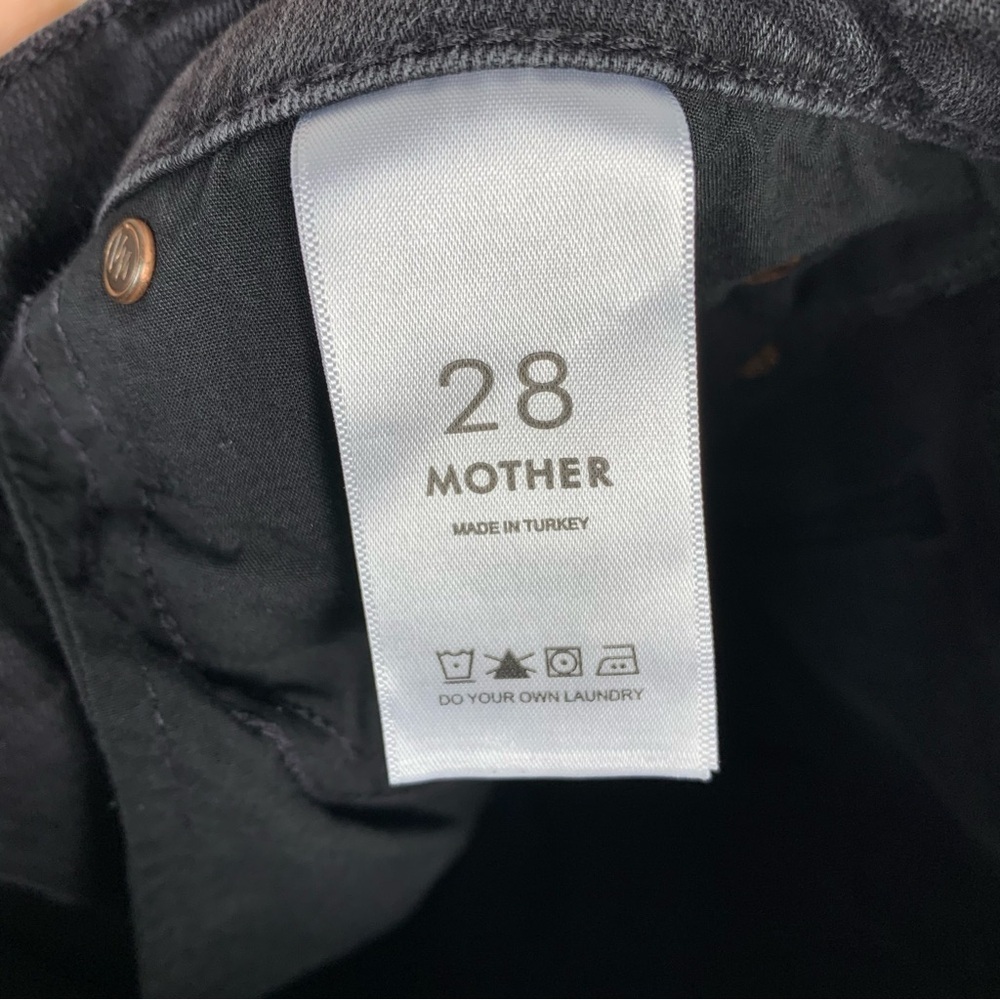Mother The Insider Crop Two Step Fray Jeans Not Guilty Size 28 - Picture 9 of 10